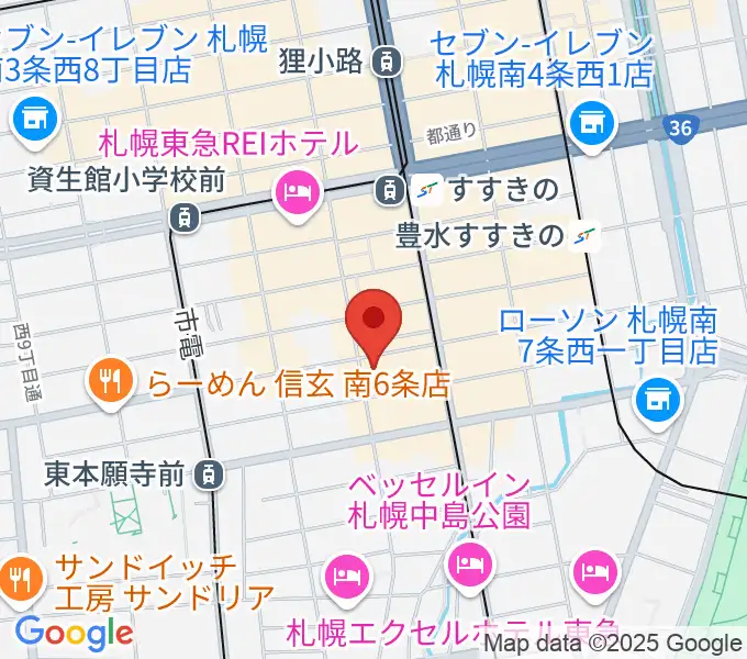 札幌クレイジーモンキーの地図