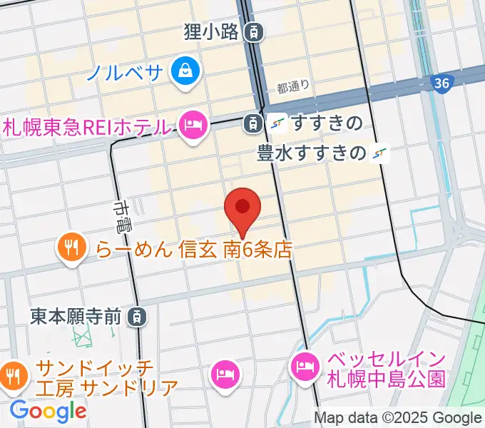 札幌クレイジーモンキーの地図