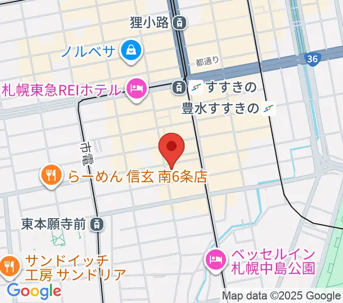 札幌クレイジーモンキーの地図