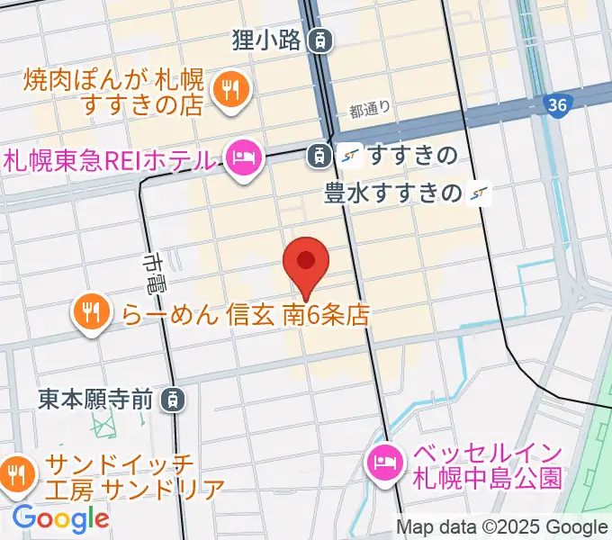 札幌クレイジーモンキーの地図
