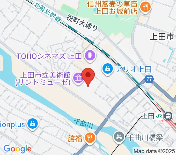 サントミューゼの地図