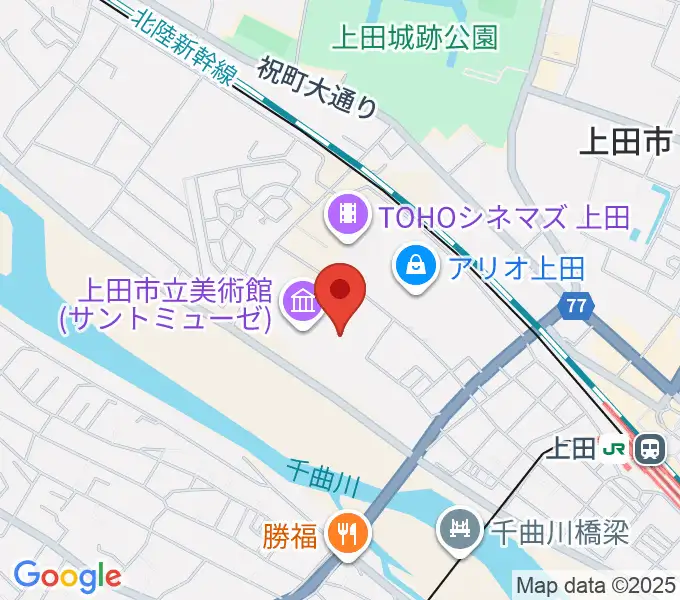 サントミューゼの地図