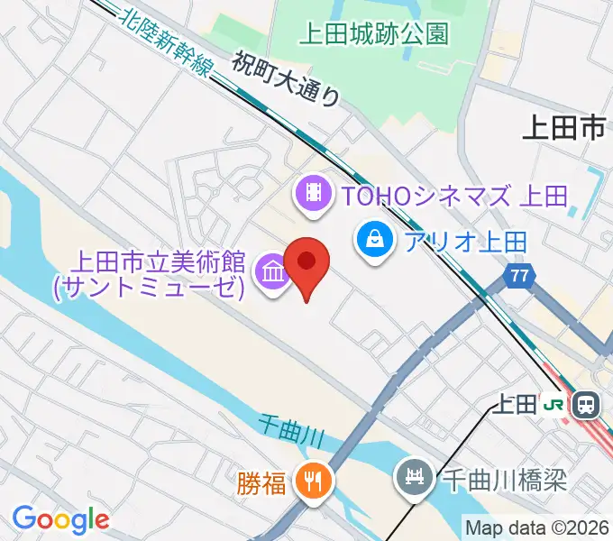 サントミューゼの地図