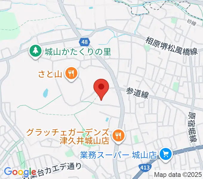 もみじホール城山の地図
