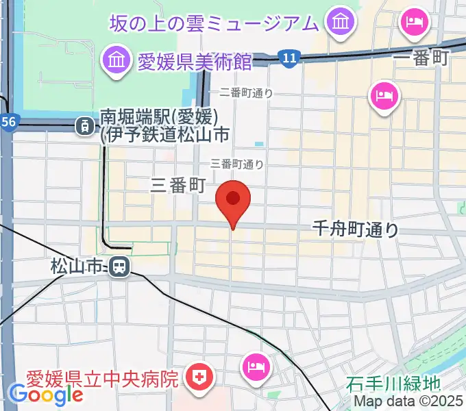 松山Double-u Studioの地図