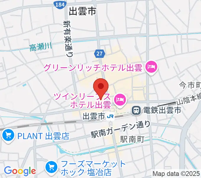パルメイト出雲の地図