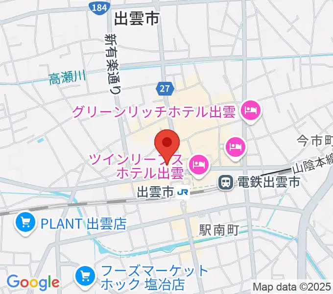 パルメイト出雲の地図