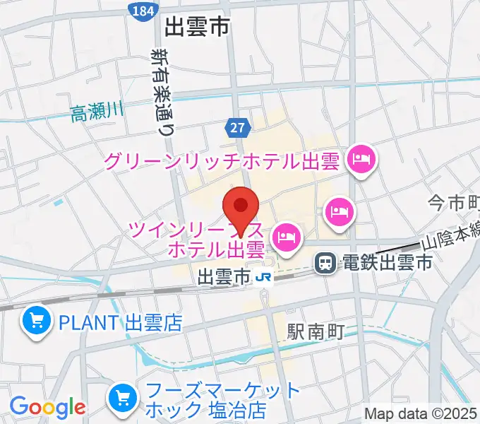 パルメイト出雲の地図