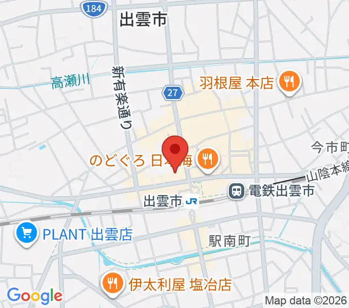 パルメイト出雲の地図