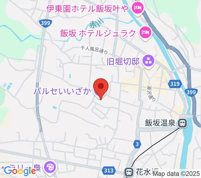 パルセいいざかの地図