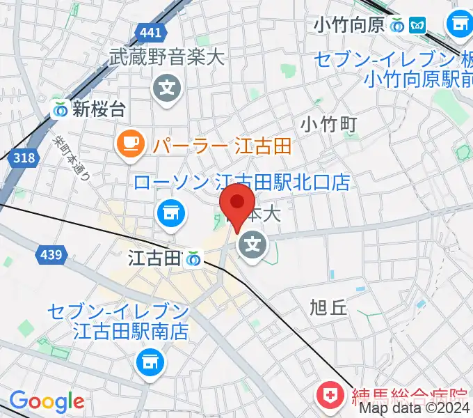 江古田クラブドロシーの地図