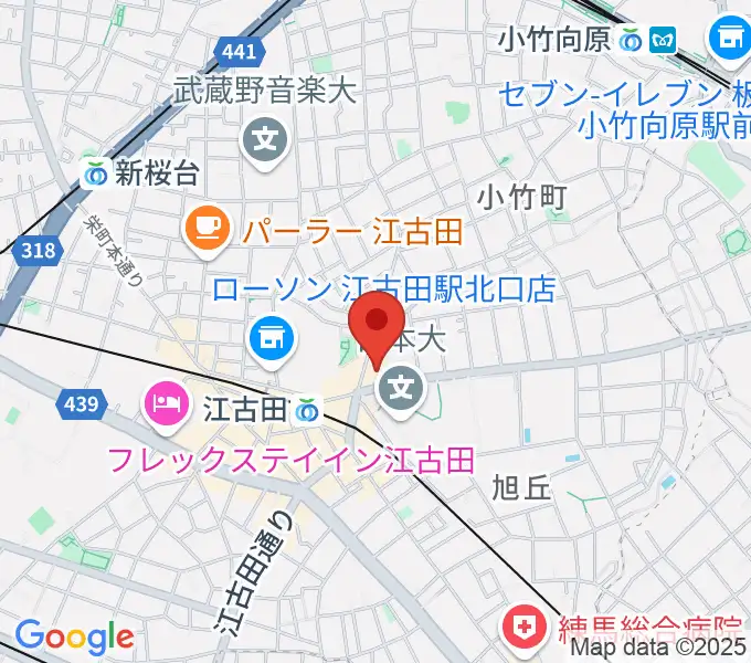 江古田クラブドロシーの地図