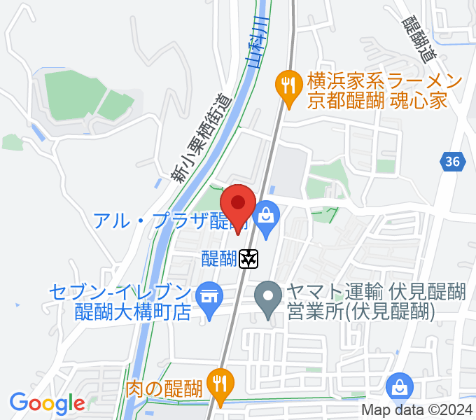 京都市醍醐交流会館の場所
