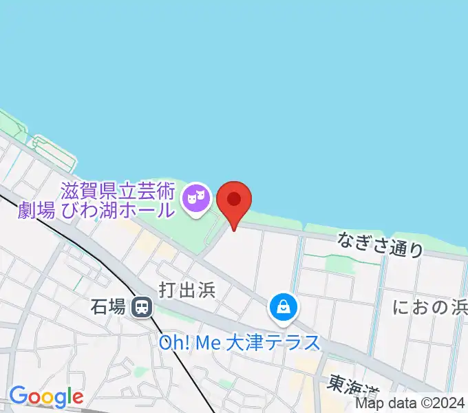 ピアザ淡海 ピアザホールの地図