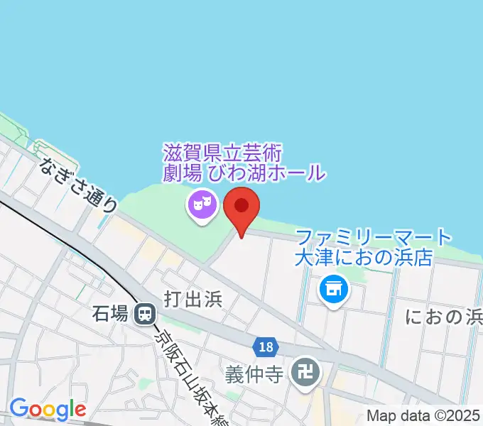 ピアザ淡海 ピアザホールの地図