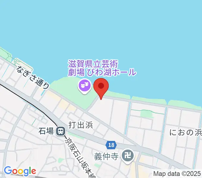 ピアザ淡海 ピアザホールの地図