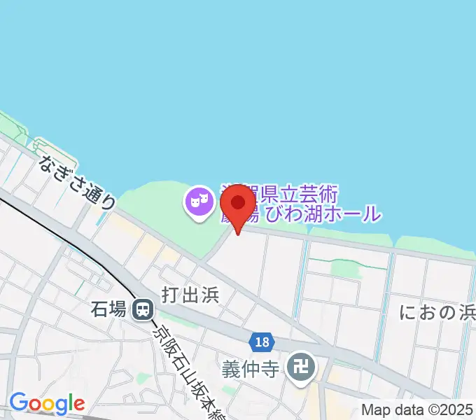 ピアザ淡海 ピアザホールの地図
