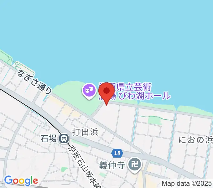 ピアザ淡海 ピアザホールの地図