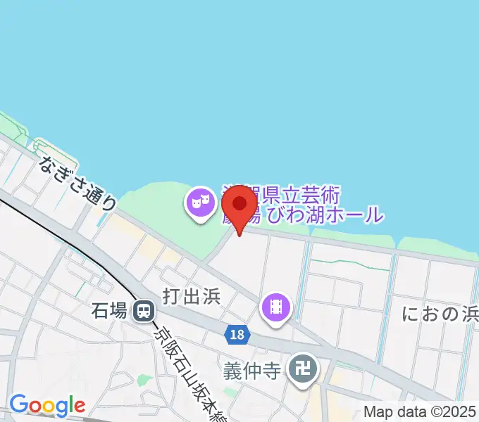 ピアザ淡海 ピアザホールの地図