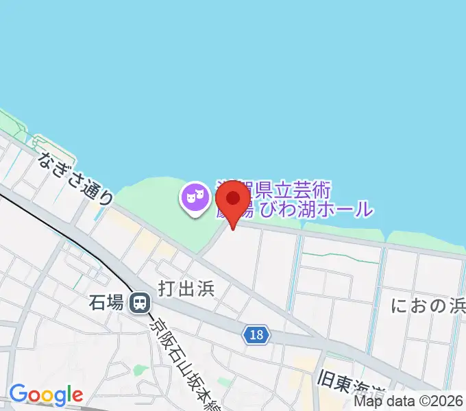 ピアザ淡海 ピアザホールの地図