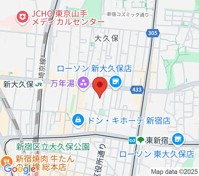 R'sアートコートの地図