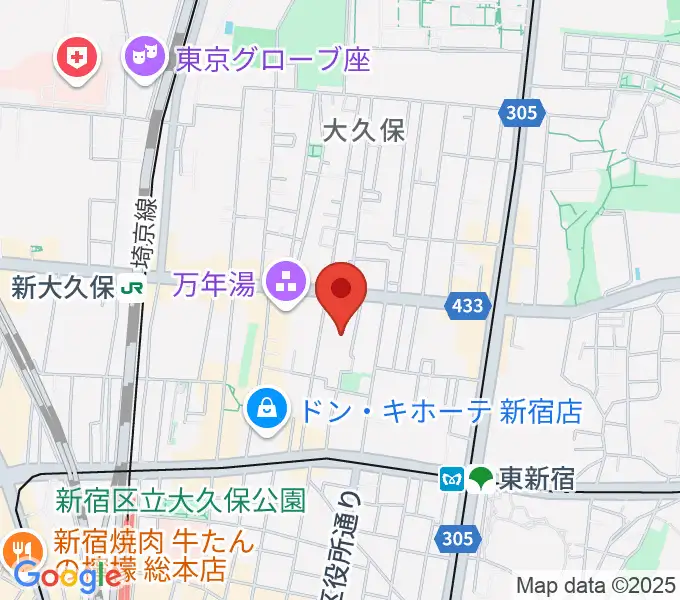 R'sアートコートの地図