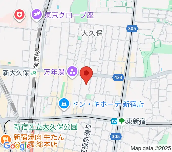 R'sアートコートの地図