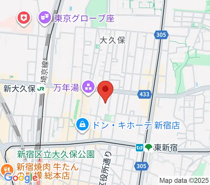 R'sアートコートの地図