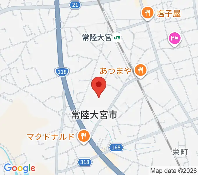 常陸大宮市文化センター ロゼホールの地図