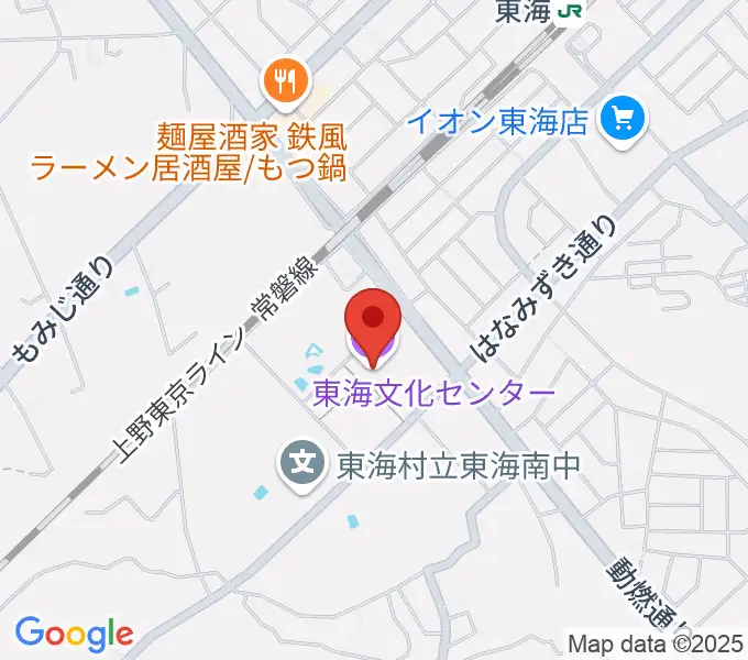 東海文化センターの地図