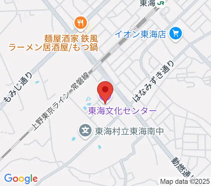 東海文化センターの地図