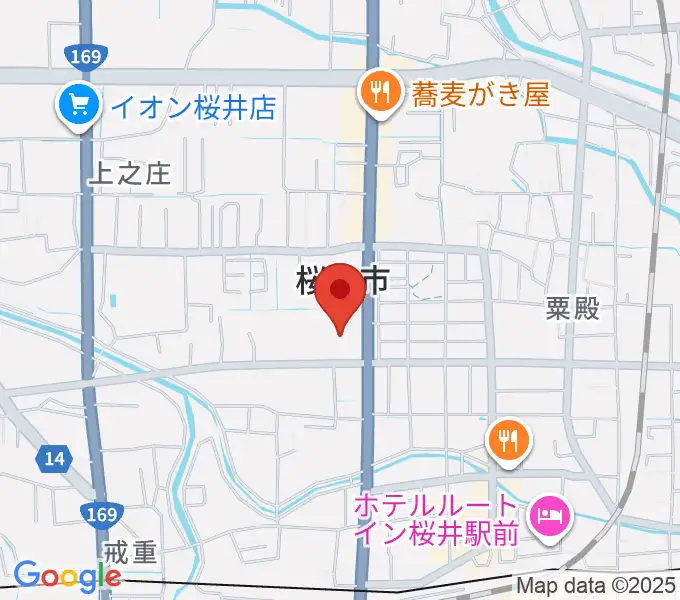 桜井市民会館の地図