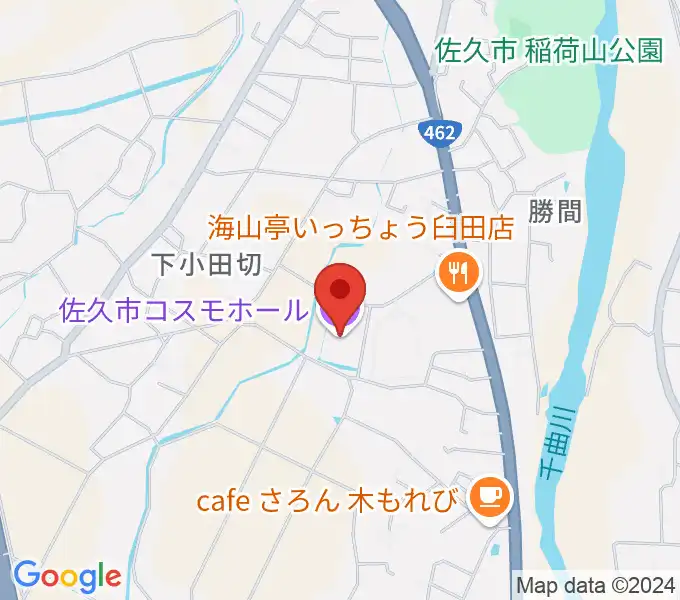 佐久市コスモホールの地図