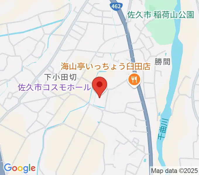 佐久市コスモホールの地図