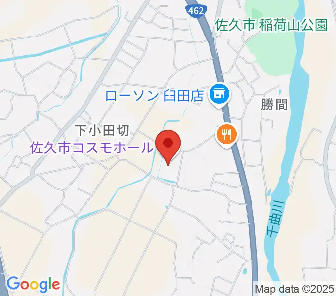 佐久市コスモホールの地図