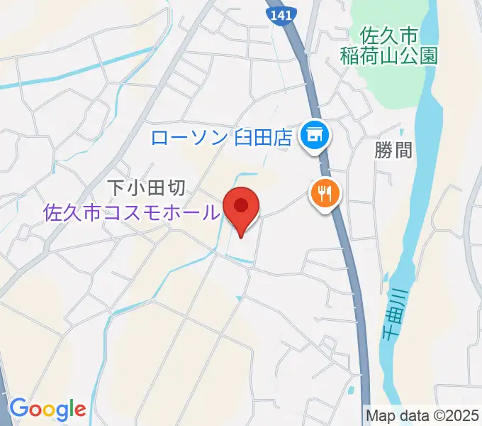 佐久市コスモホールの地図