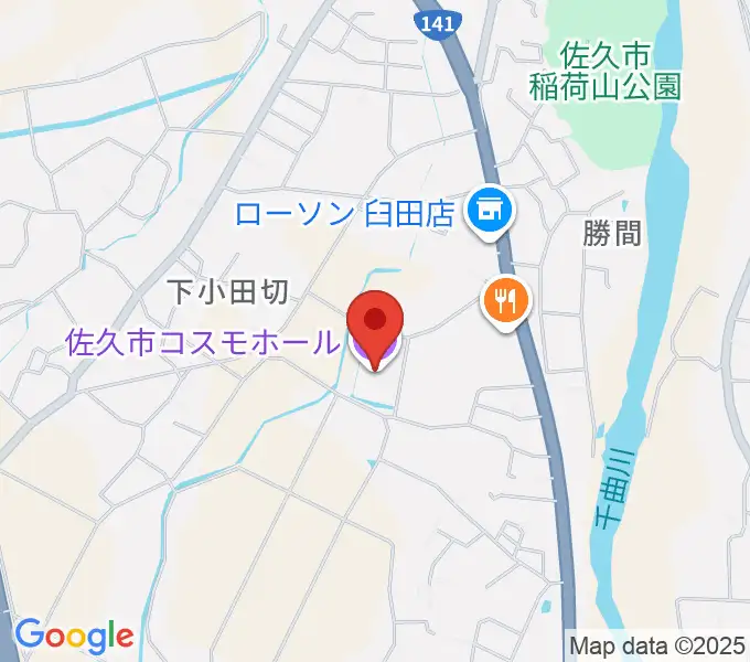 佐久市コスモホールの地図