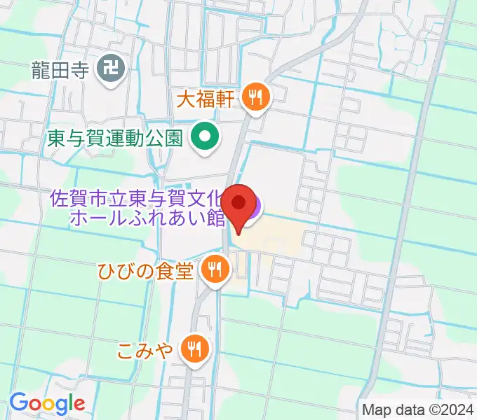 佐賀市立東与賀文化ホールの地図