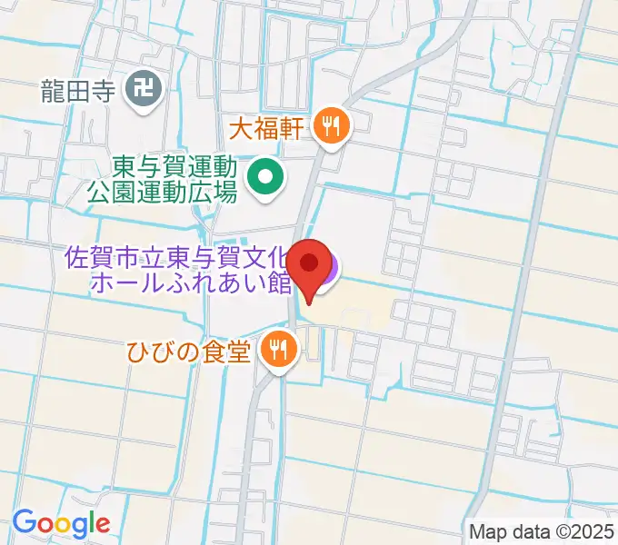 佐賀市立東与賀文化ホールの地図