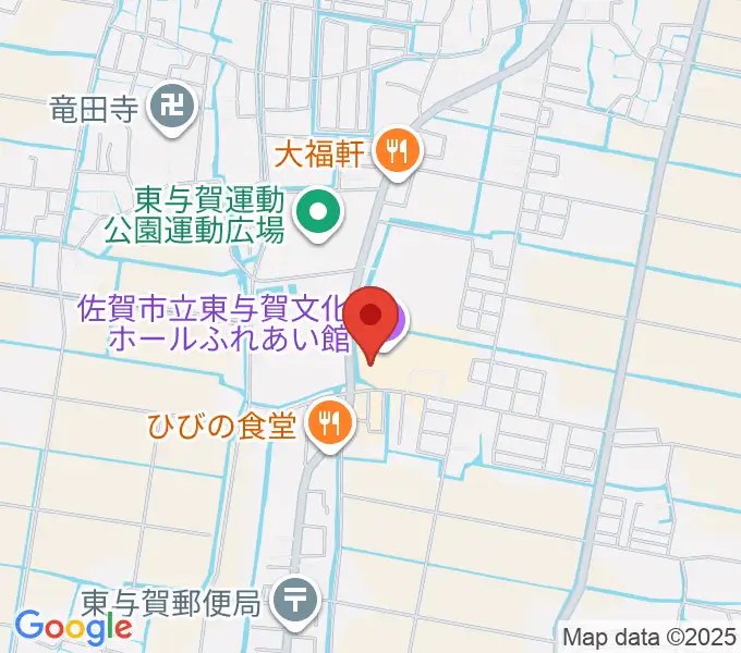 佐賀市立東与賀文化ホールの地図