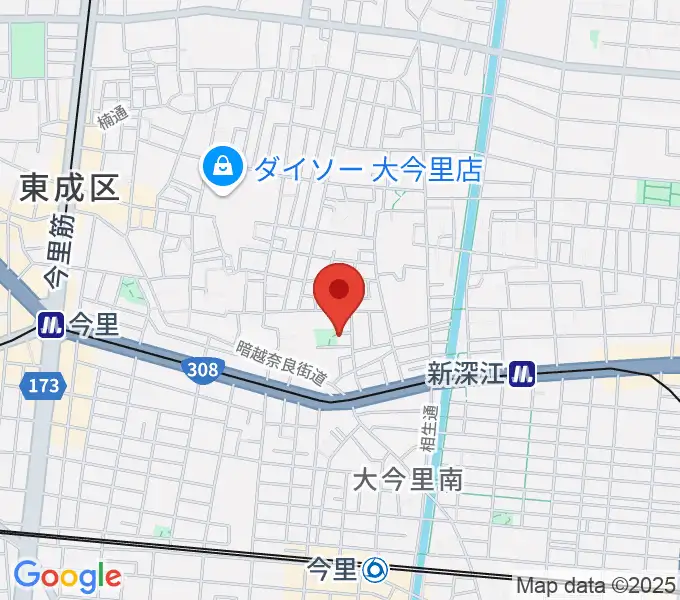 羽賀エレキベース・ウクレレ教室の地図