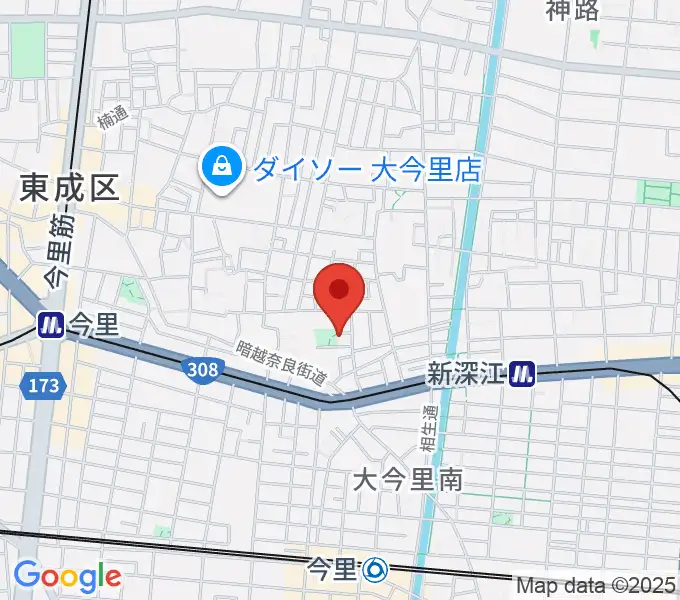 羽賀エレキベース・ウクレレ教室の地図