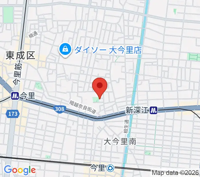 羽賀エレキベース・ウクレレ教室の地図
