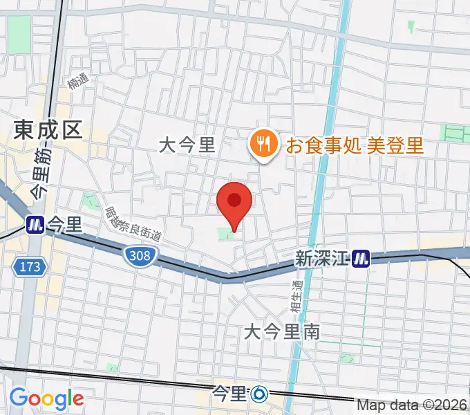 羽賀エレキベース・ウクレレ教室の地図