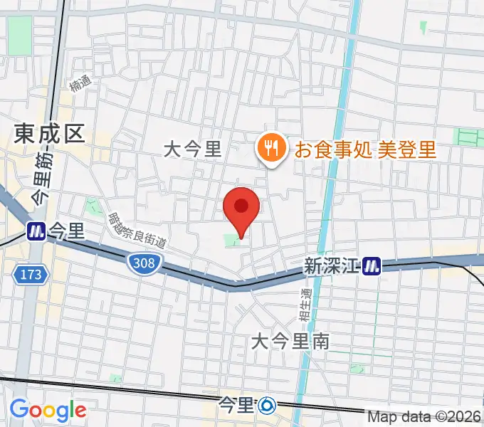 羽賀エレキベース・ウクレレ教室の地図