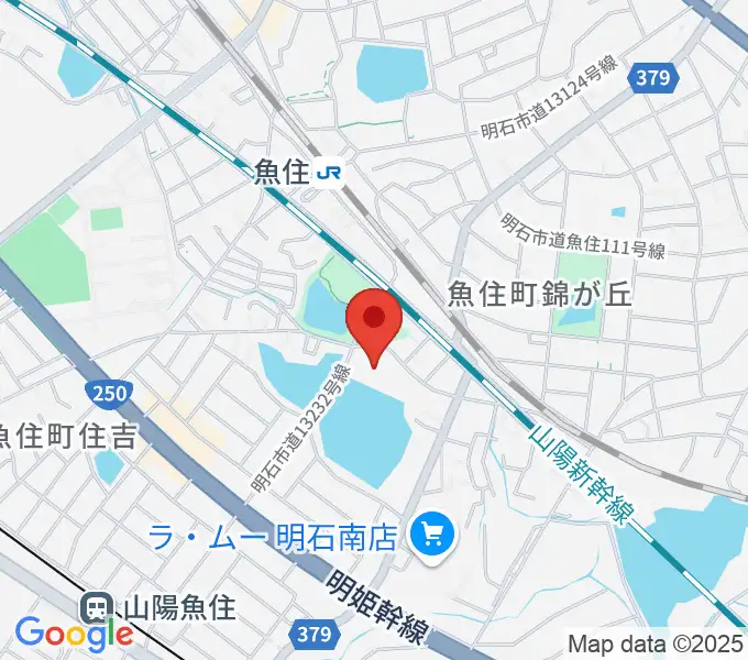 明石市立西部市民会館の地図