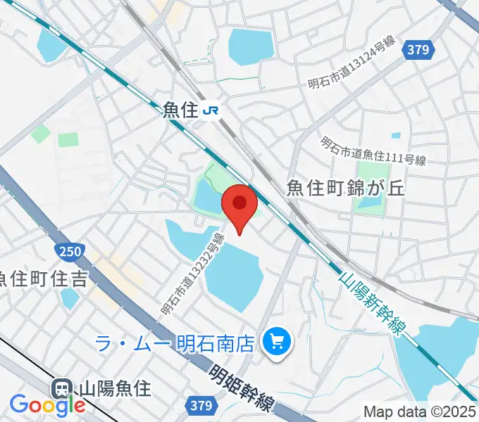 明石市立西部市民会館の地図