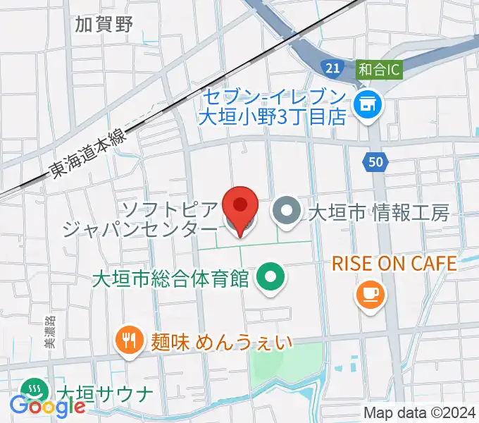 ソフトピアジャパンセンターの地図