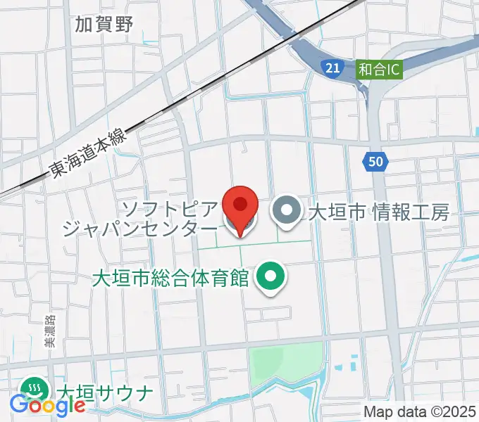 ソフトピアジャパンセンターの地図