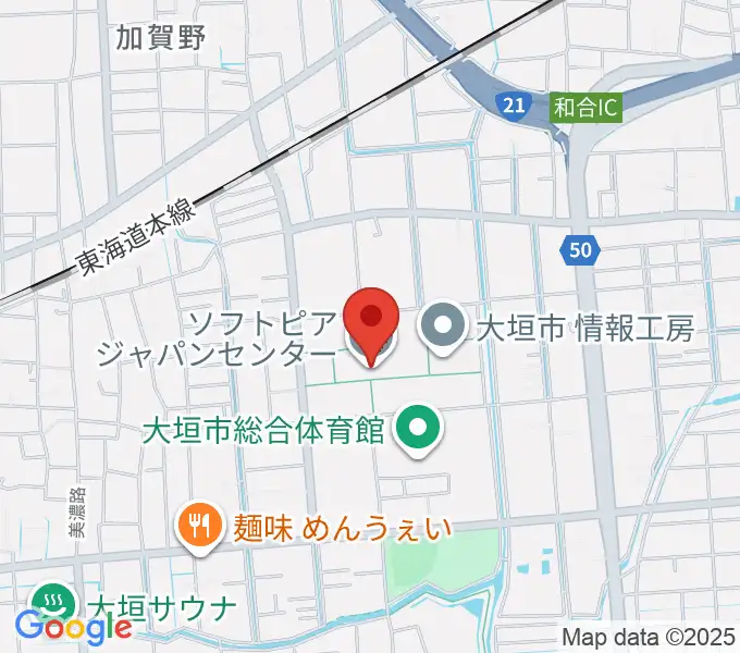 ソフトピアジャパンセンターの地図